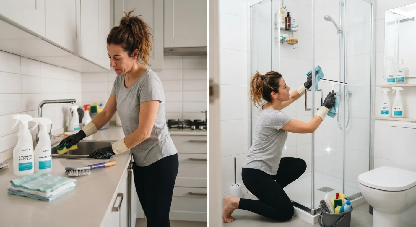 Limpieza de baños y cocinas